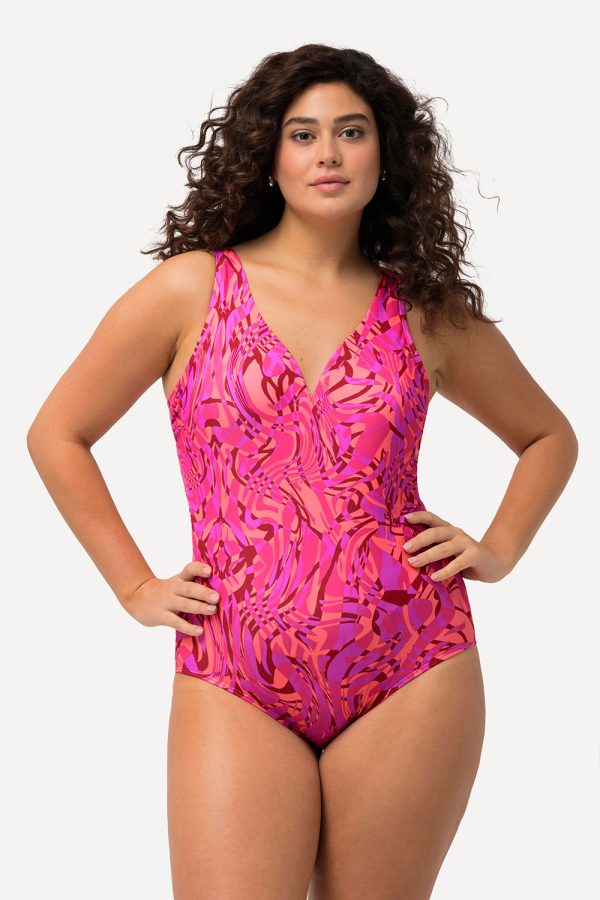 retro moteriskas maudymosi kostiumas rozinis