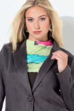 Ulla Popken Ilgas Veliūrinis Švarkas - Image 3