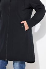 moteriska flisine ilga striuke su gobtuvu