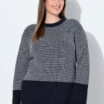 ekologiskos medvilnes megztinis moterims dvieju spalvu