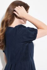 tamsiai melyna sagomis uzsagstoma maxi suknele