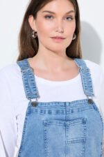 dzinsinis kombinezonas moterims