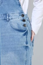 dzinsinis kombinezonas moterims