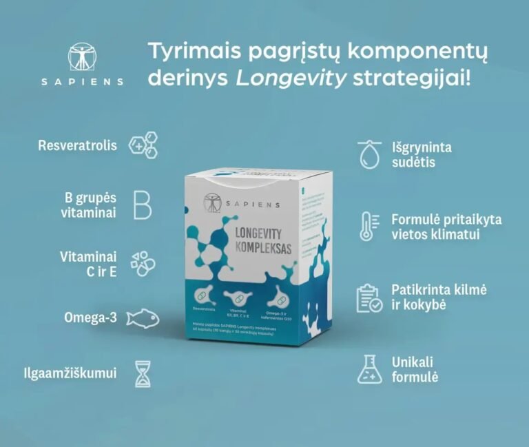 Longevity kompleksas 60 kapsuliu