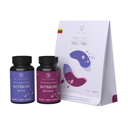 multivitaminu kompleksas moterims rytas vakaras