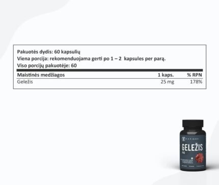 Geležis 60 kapsuliu