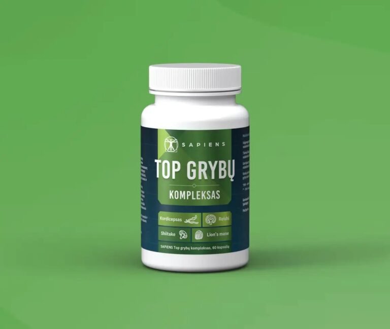 Top grybų kompleksas 60 kapsuliu