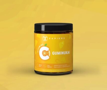 Vitamino C Guminukai, 60 gum.
