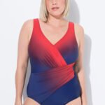 moteriskas bikinis melynas su raudona