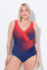 moteriskas bikinis melynas su raudona