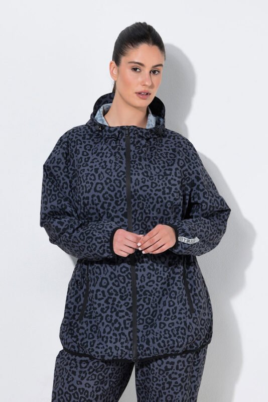 leopardo kailio spalvos moteriska striuke lietpaltis