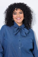 melyna dzinsine palaidine dideli dydziai